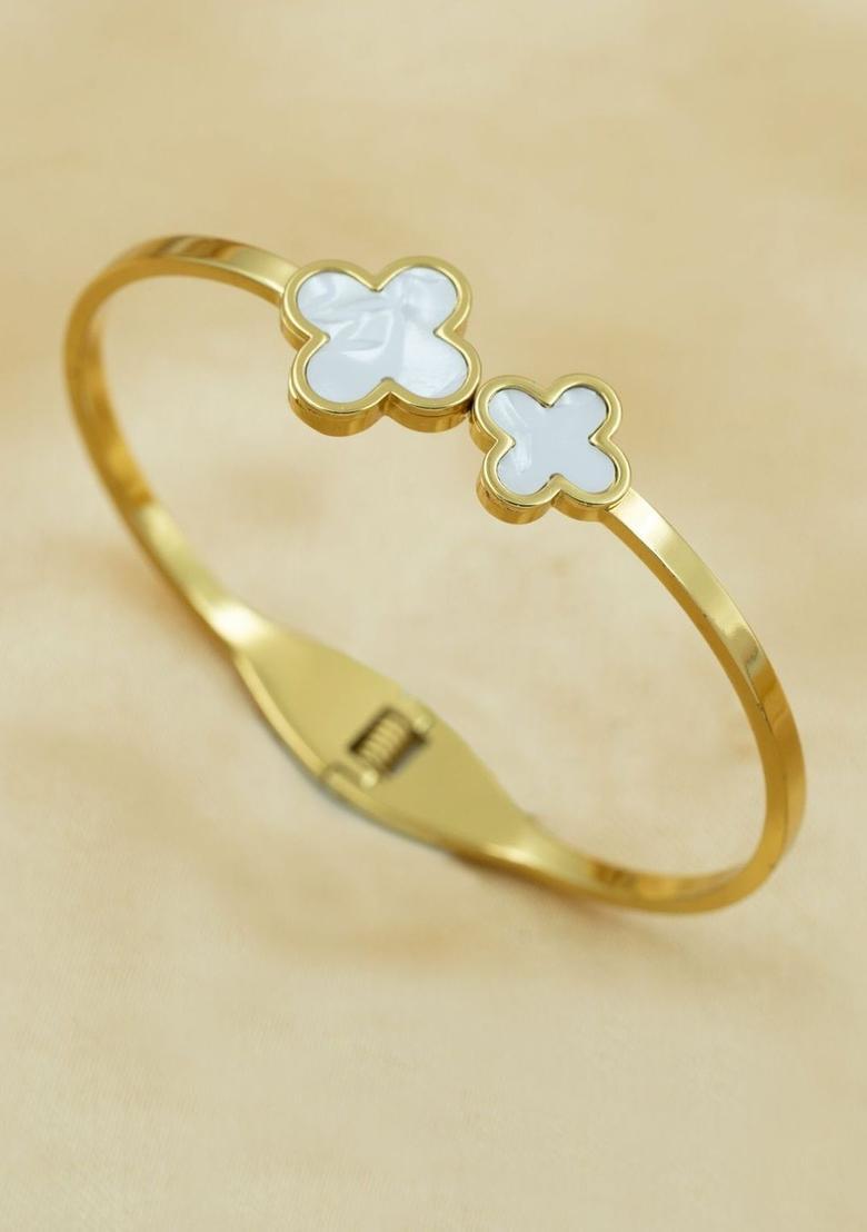 Golden Alloy Bracelet - Indya