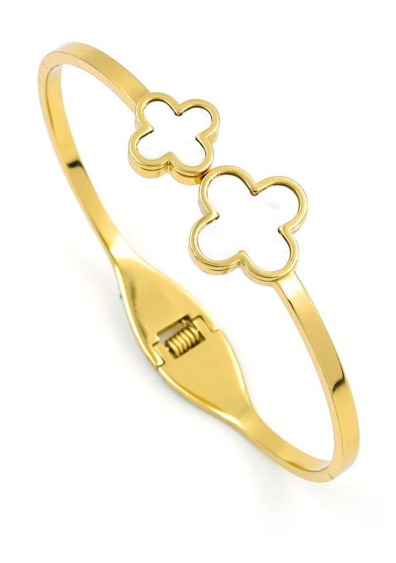 Golden Alloy Bracelet - Indya