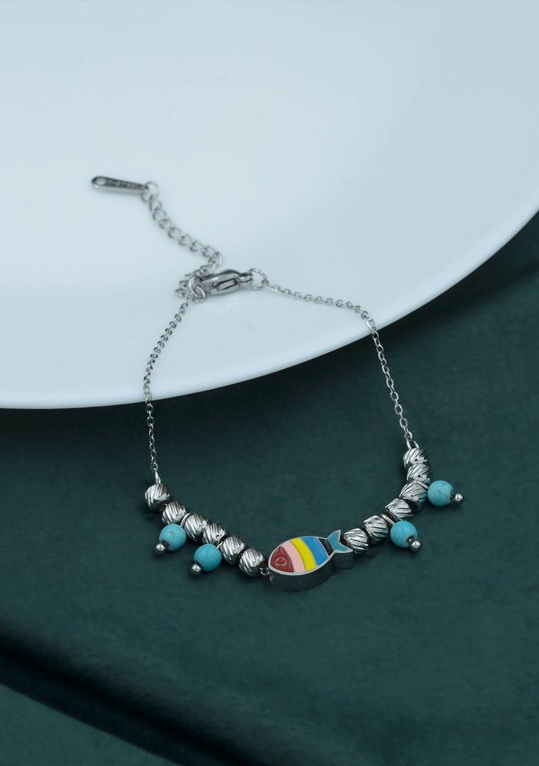 Silver Alloy Bracelet - Indya