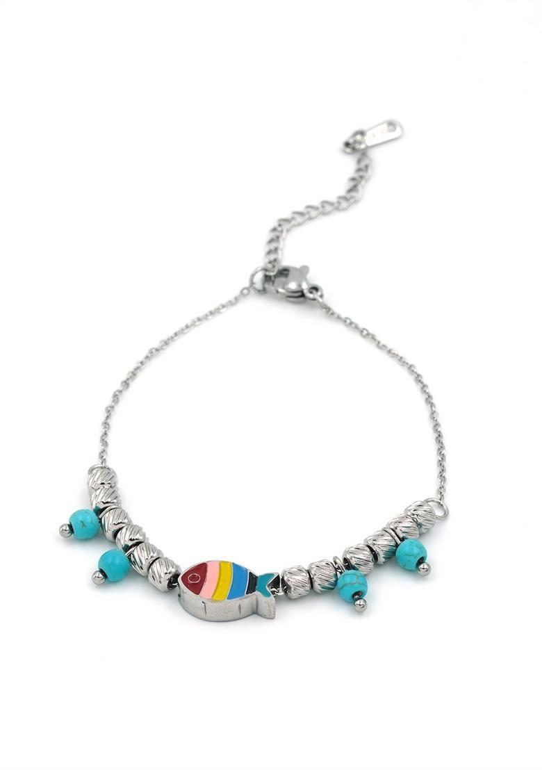 Silver Alloy Bracelet - Indya