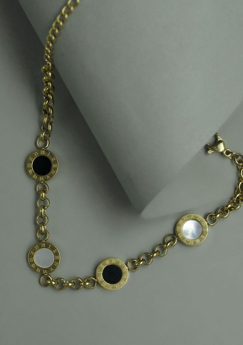 Golden Alloy Bracelet - Indya