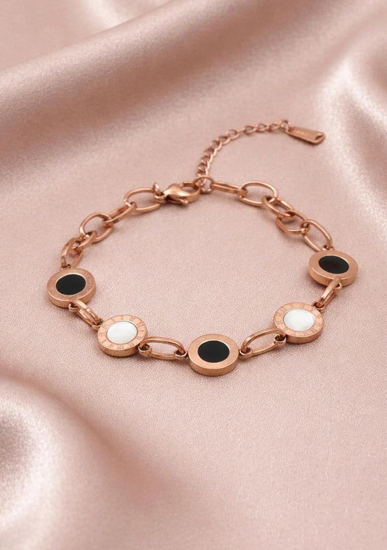 Golden Alloy Bracelet - Indya