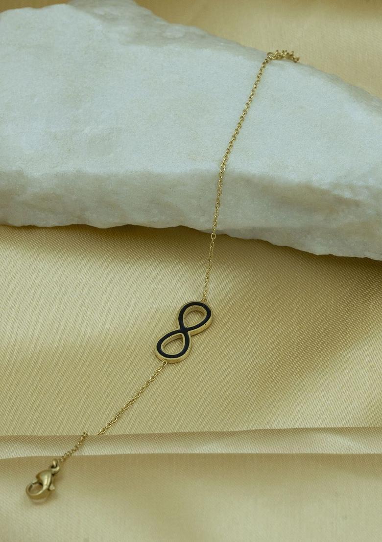 Golden Alloy Bracelet - Indya