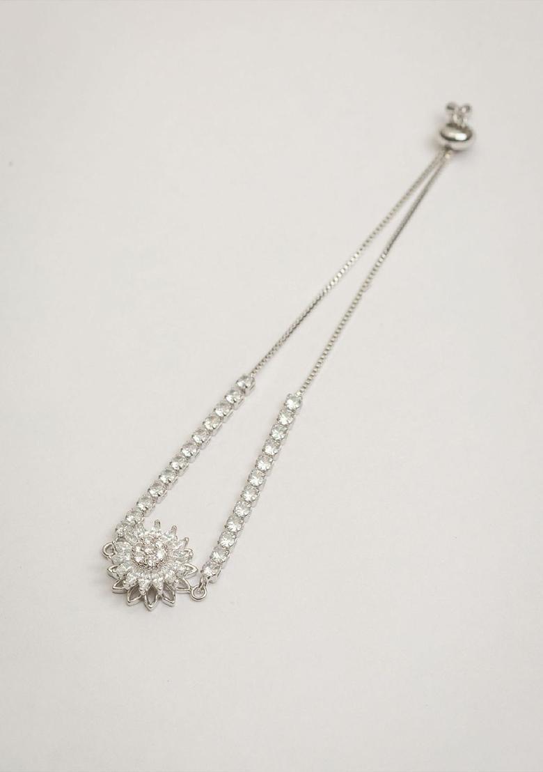 Silver Alloy Bracelet - Indya