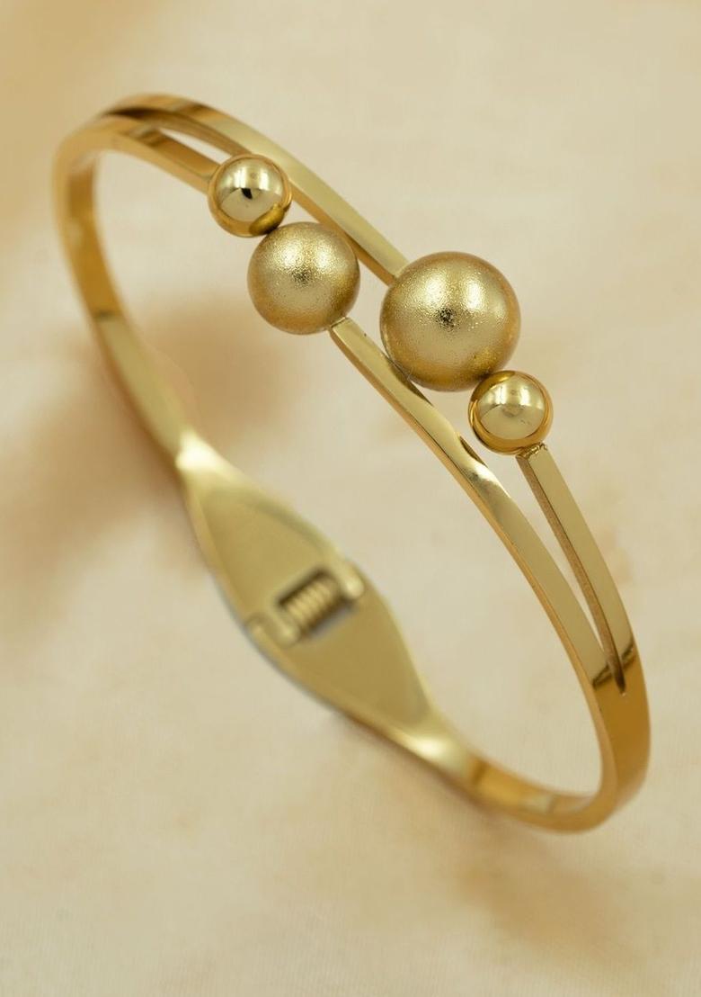 Golden Alloy Bracelet - Indya