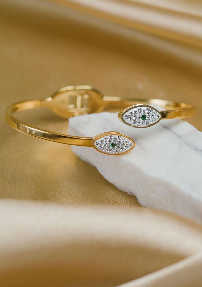 Golden Alloy Bracelet - Indya