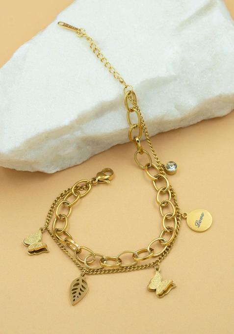 Golden Alloy Bracelet