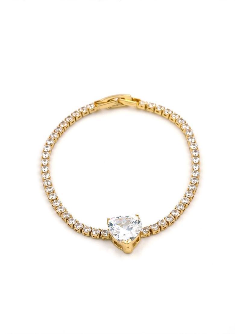 Golden Alloy Bracelet - Indya
