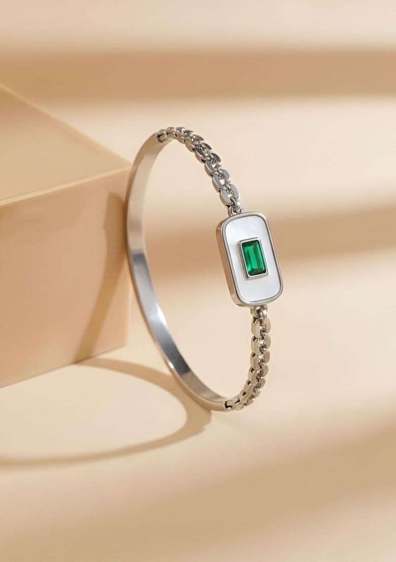 Silver Alloy Bracelet - Indya