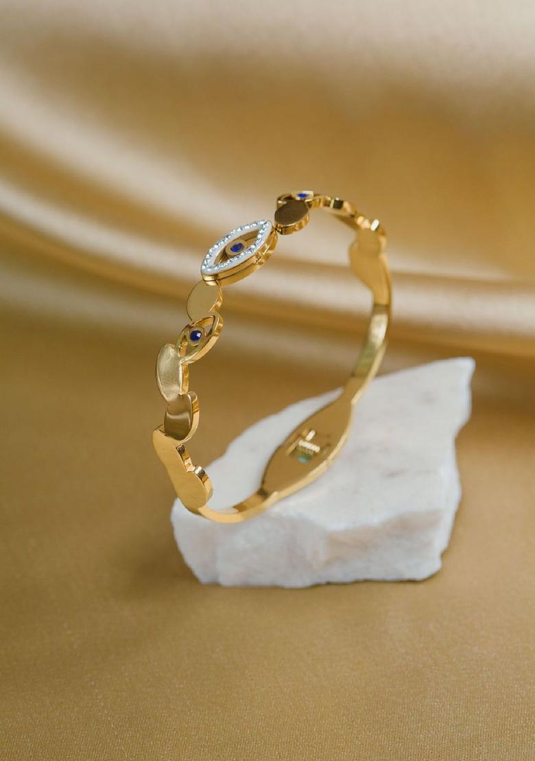 Golden Alloy Bracelet - Indya