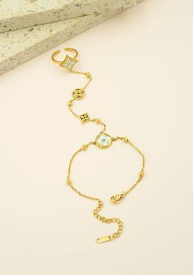 Golden Alloy Bracelet