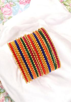 Multicolor Alloy Bangles