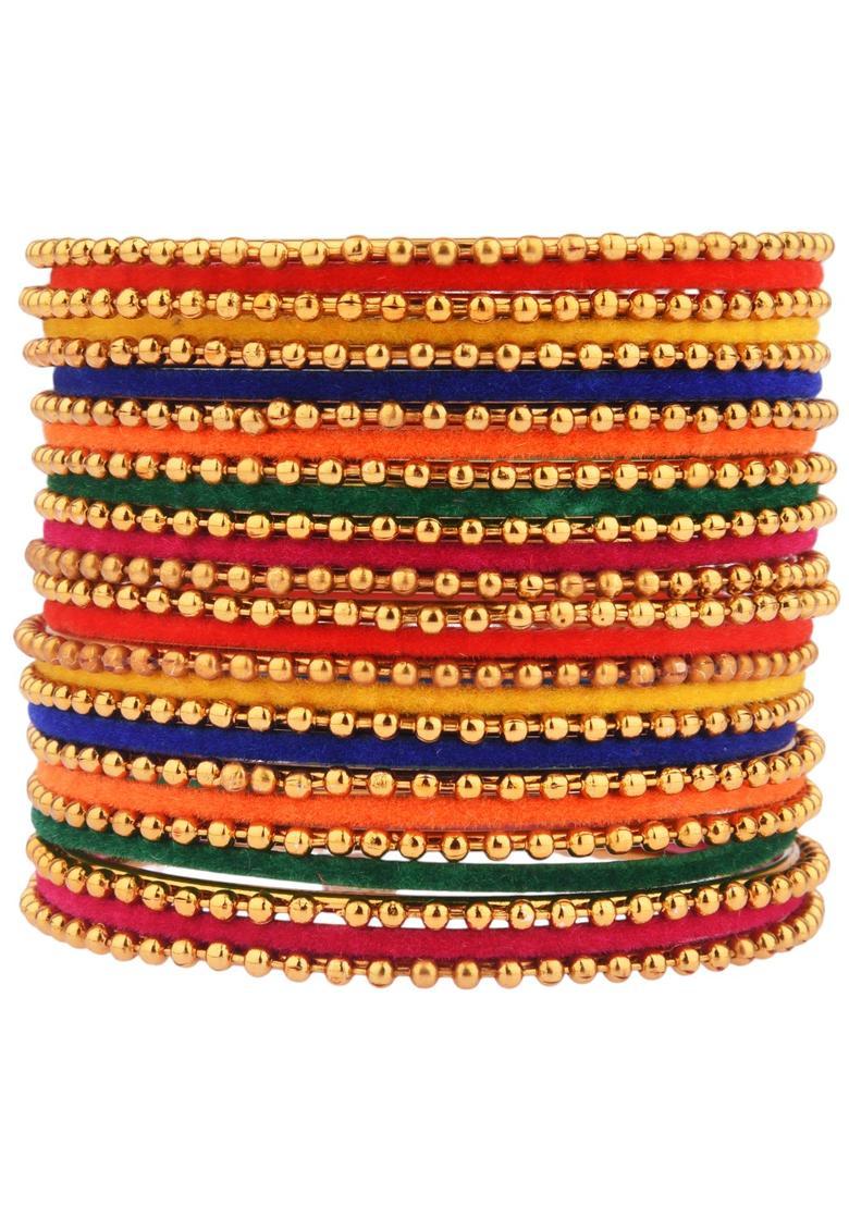 Multicolor Alloy Bangles - Indya