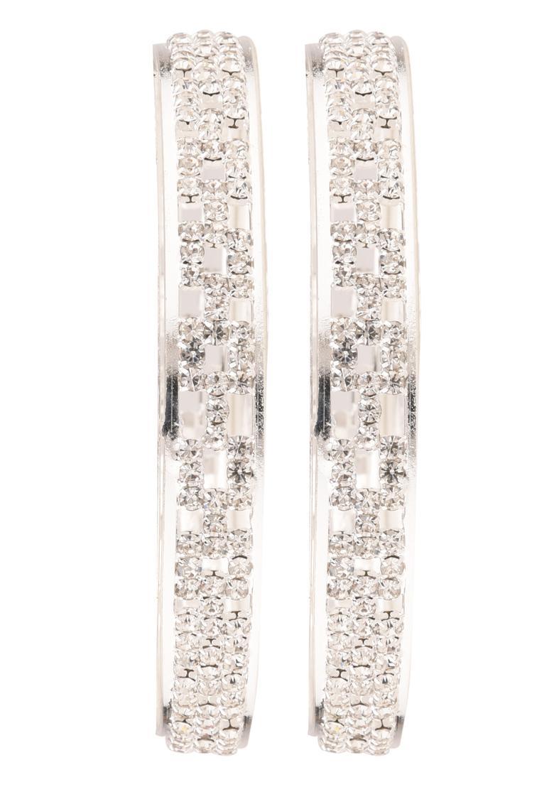 Silver Alloy Bangles - Indya