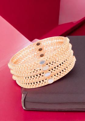 Rose Gold Alloy Bangles
