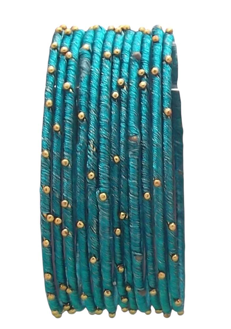 Blue Alloy Bangles - Indya