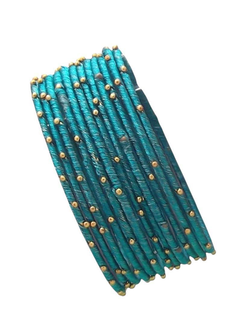 Blue Alloy Bangles - Indya