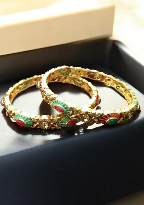 Golden Alloy Bangles