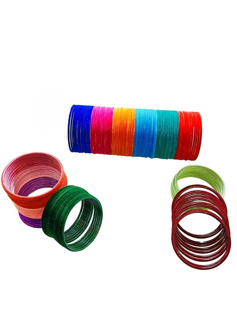 Multicolor Alloy Bangles - Indya