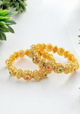 Golden Alloy Bangles