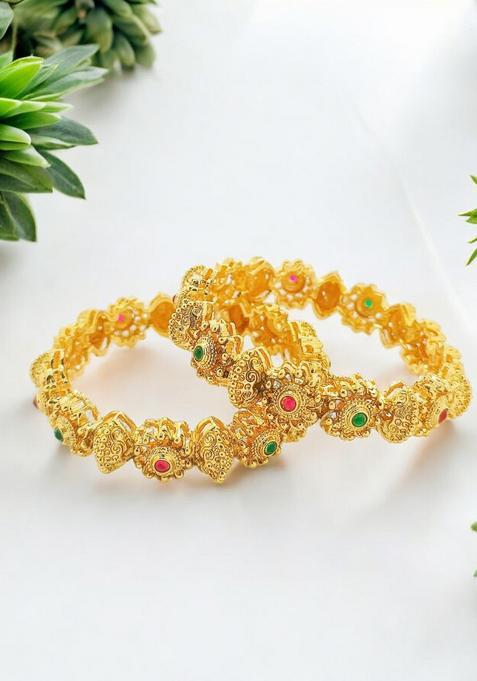 Golden Alloy Bangles