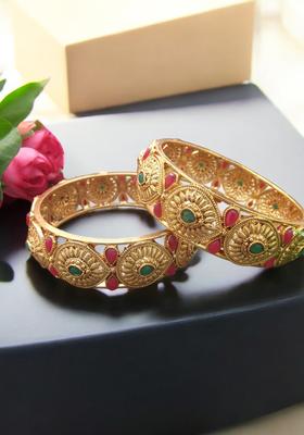 Golden Alloy Bangles