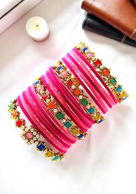 Multicolor Alloy Bangles