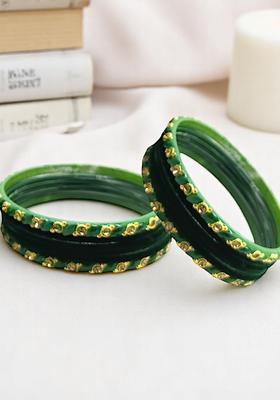 Green Alloy Bangles