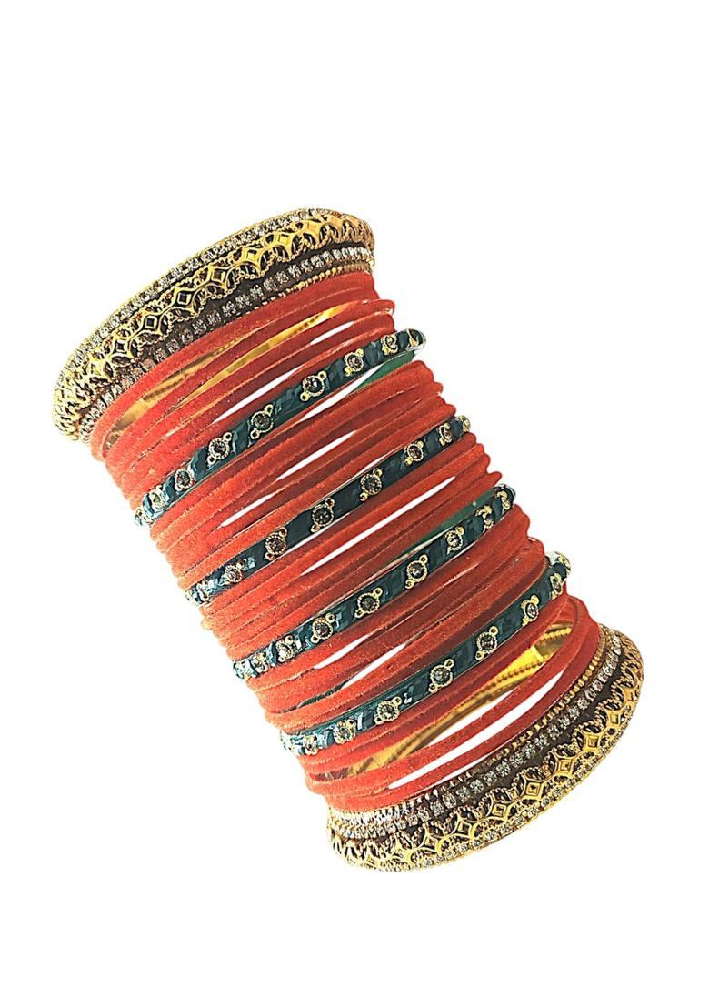 Multicolor Alloy Bangles - Indya