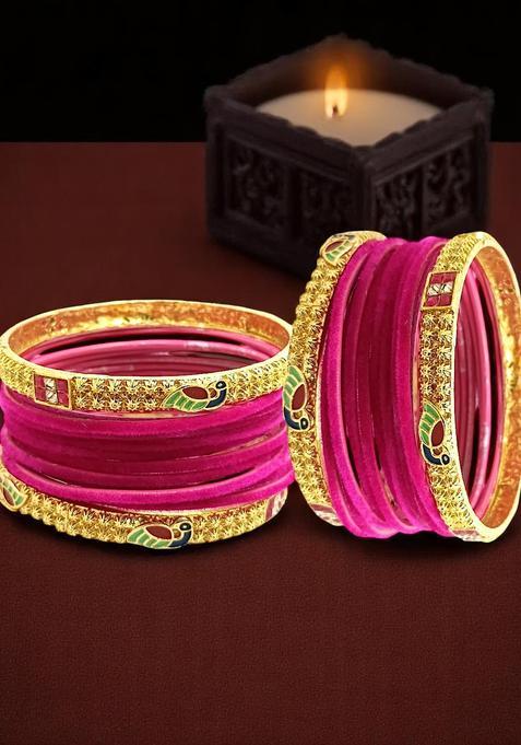 Rani Pink Alloy Bangles