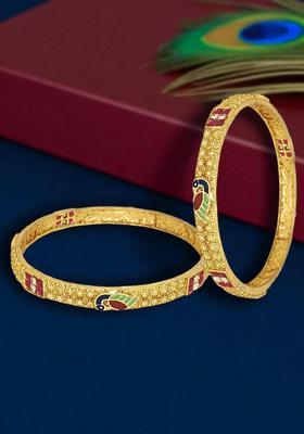 Golden Alloy Bangles