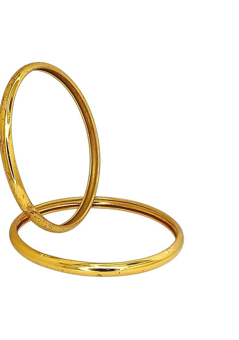 Golden Alloy Bangles - Indya
