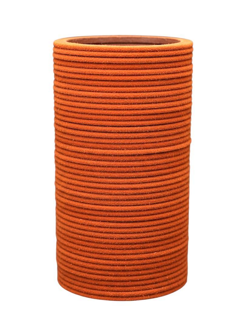 Orange Alloy Bangles - Indya