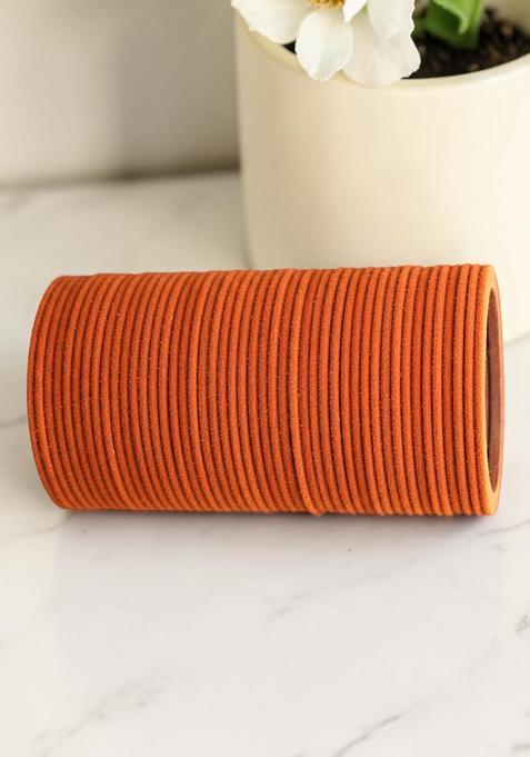 Orange Alloy Bangles