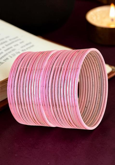 Pink Alloy Bangles