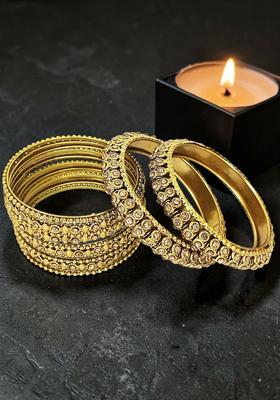 Golden Alloy Bangles