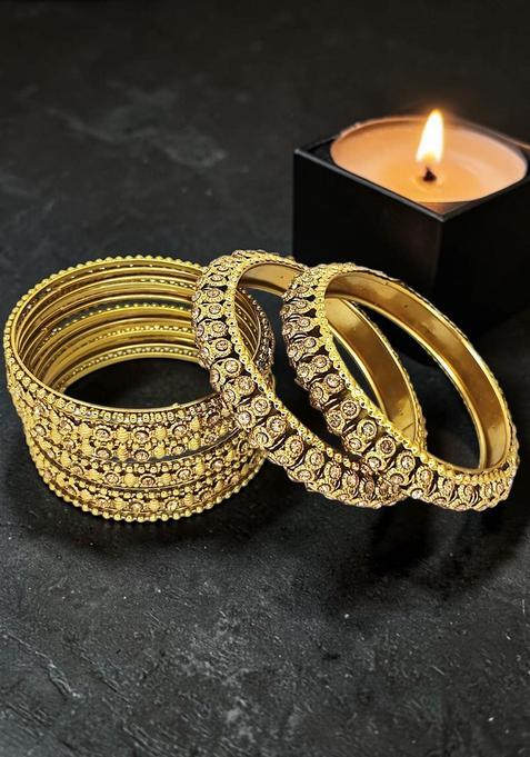 Golden Alloy Bangles