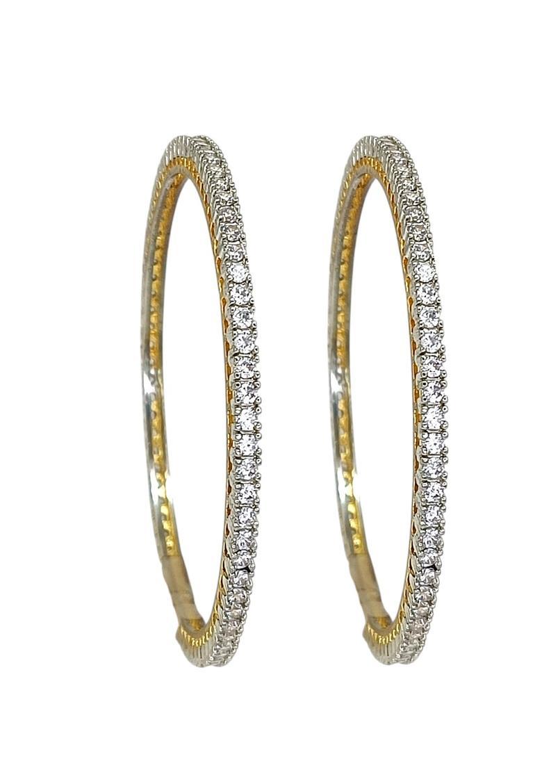Golden Alloy Bangles - Indya