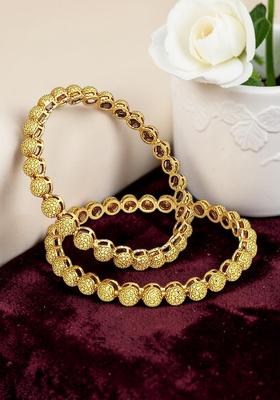 Golden Alloy Bangles