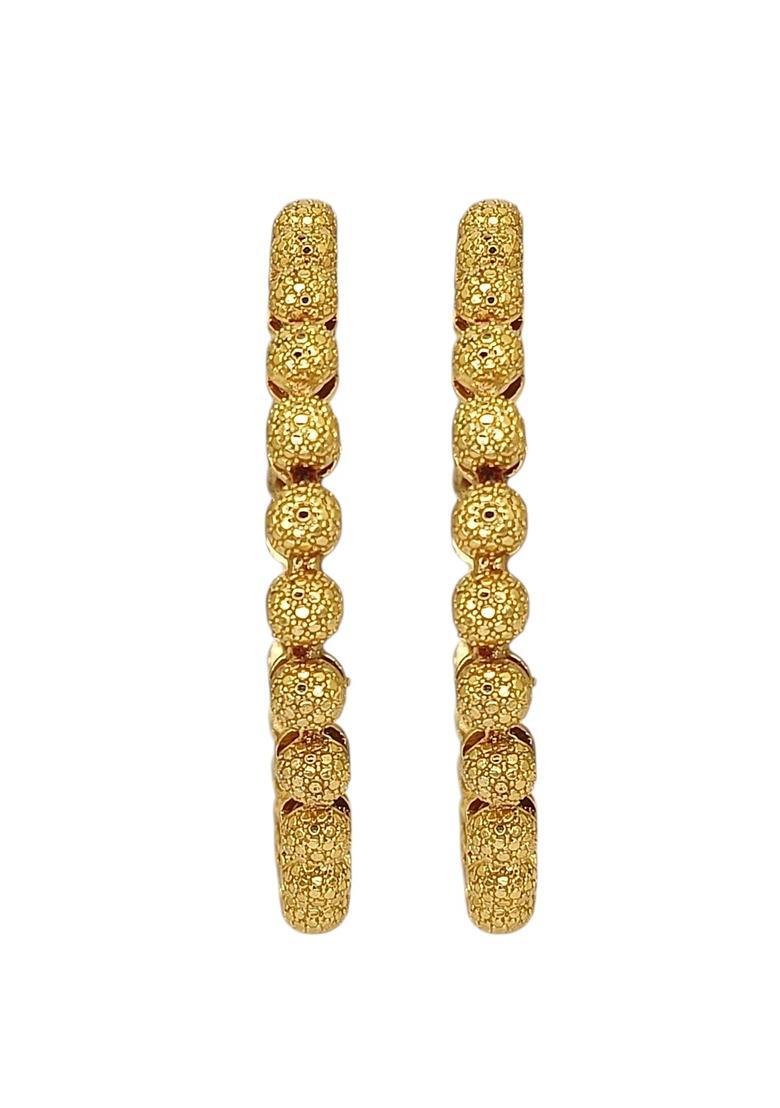 Golden Alloy Bangles - Indya