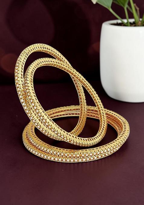 Golden Alloy Bangles
