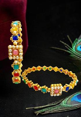 Golden Alloy Bangles