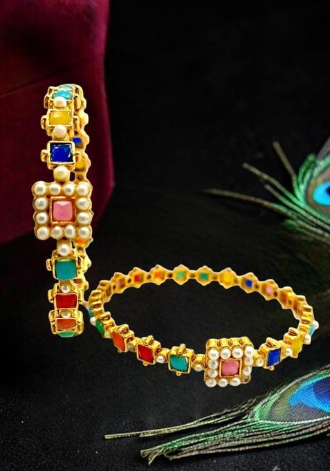 Golden Alloy Bangles