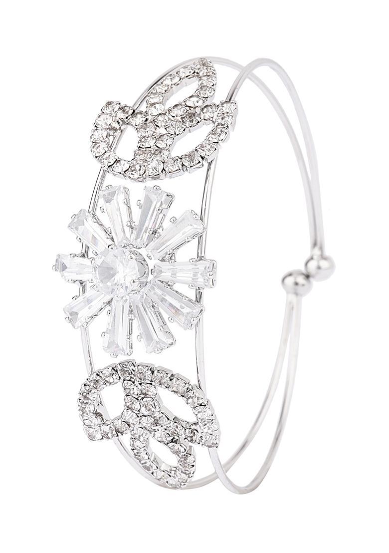 Silver Alloy Bracelet - Indya