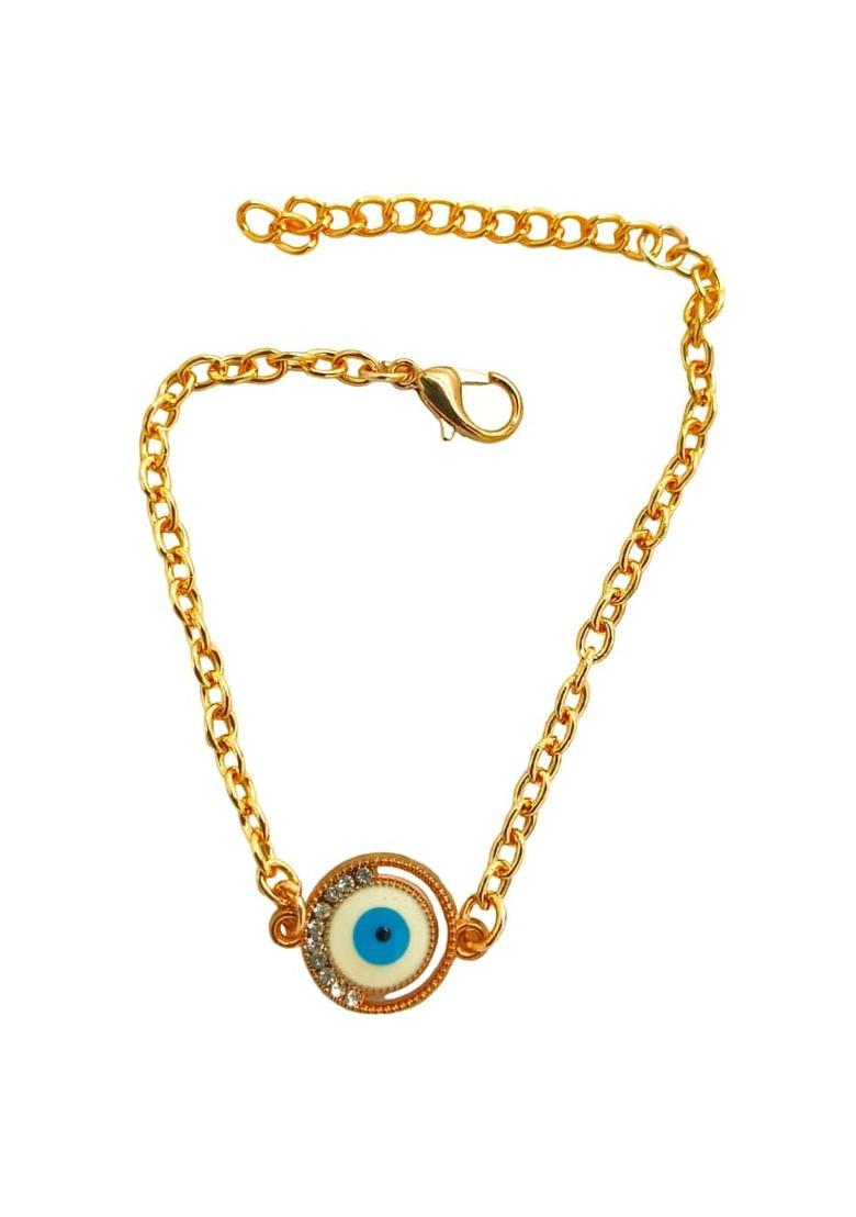 Blue Alloy Bracelet - Indya