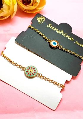 Pista Green Alloy Bracelet