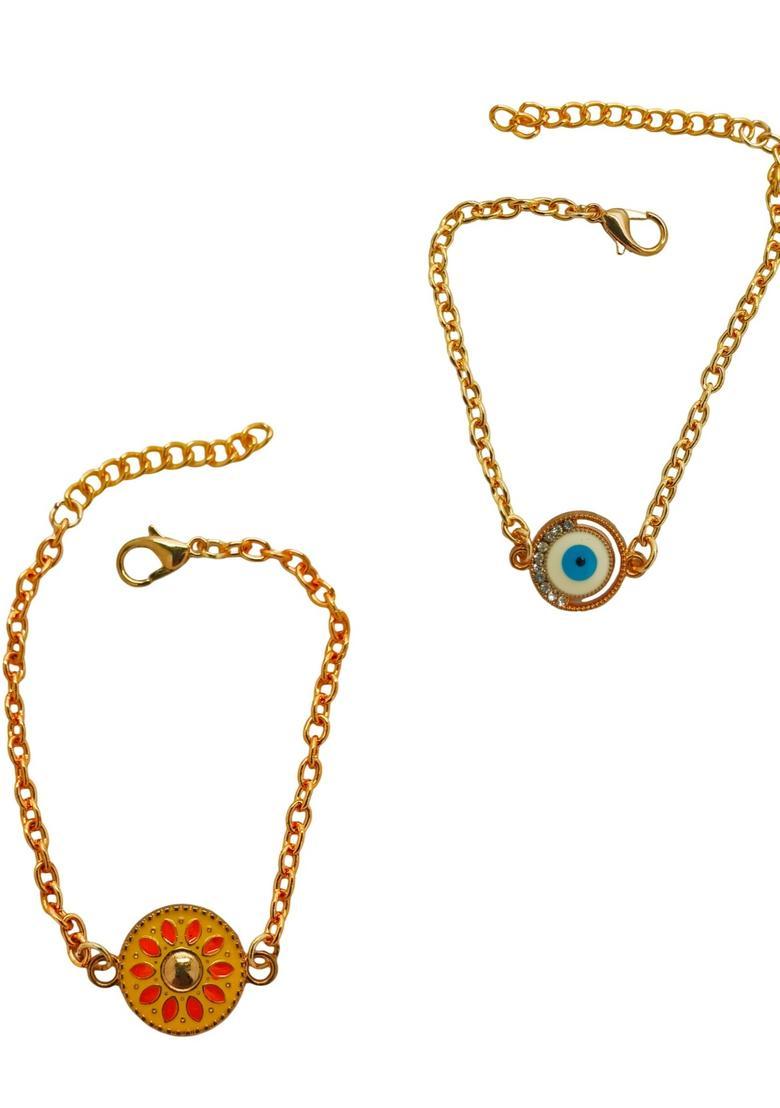 Yellow Alloy Bracelet - Indya