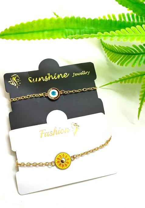 Yellow Alloy Bracelet