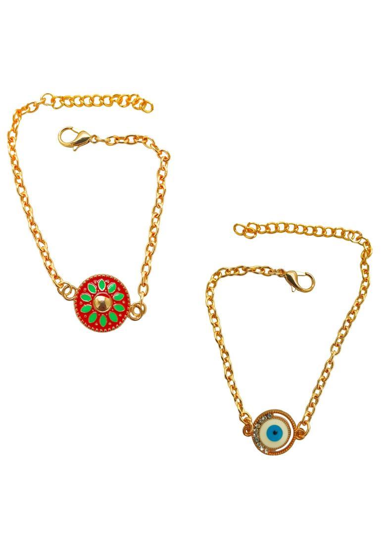 Red Alloy Bracelet - Indya
