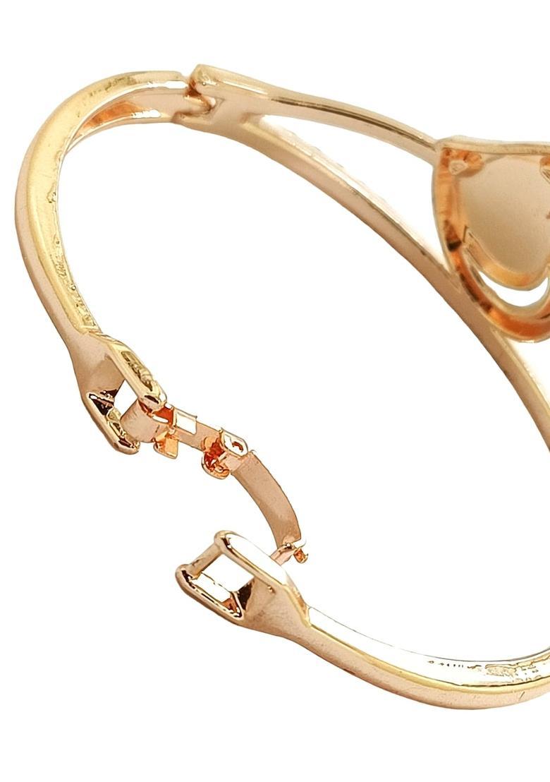 Rose Gold Pink Alloy Bracelet - Indya